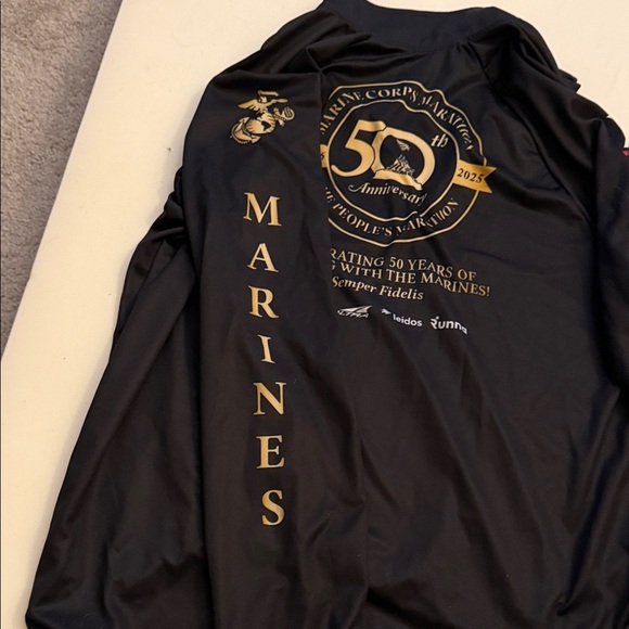 Black Marines Quarter-Zip Pullover - Picture 3 of 4